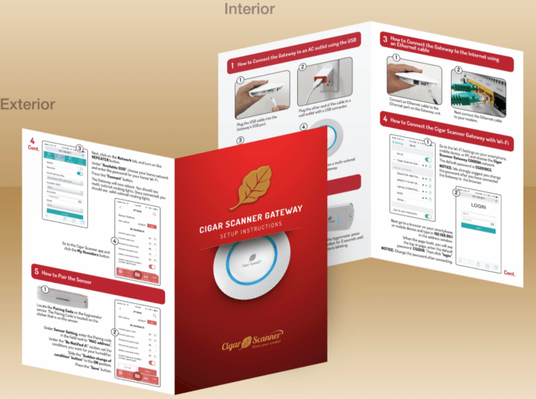 Cigar Scanner WiFi Hydrometer and Thermometer