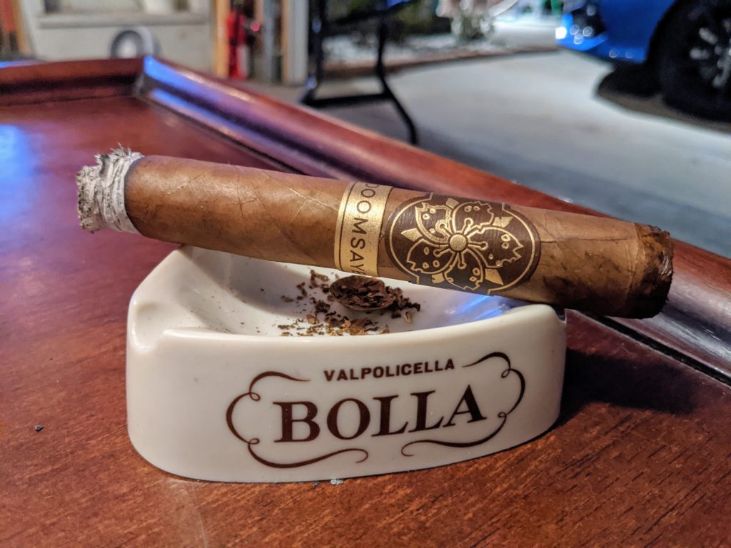 Room101 Doomsayer Passive Habano with some ash.